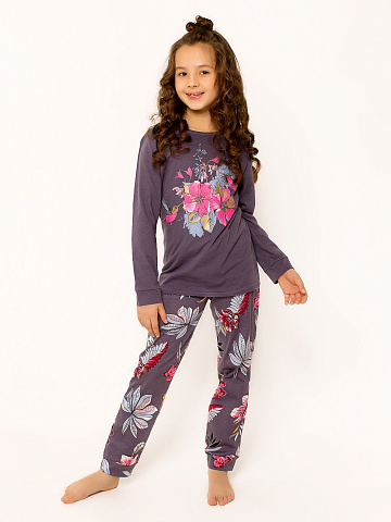 Пижама "Гибискусы" Виноградный арт. дк249в